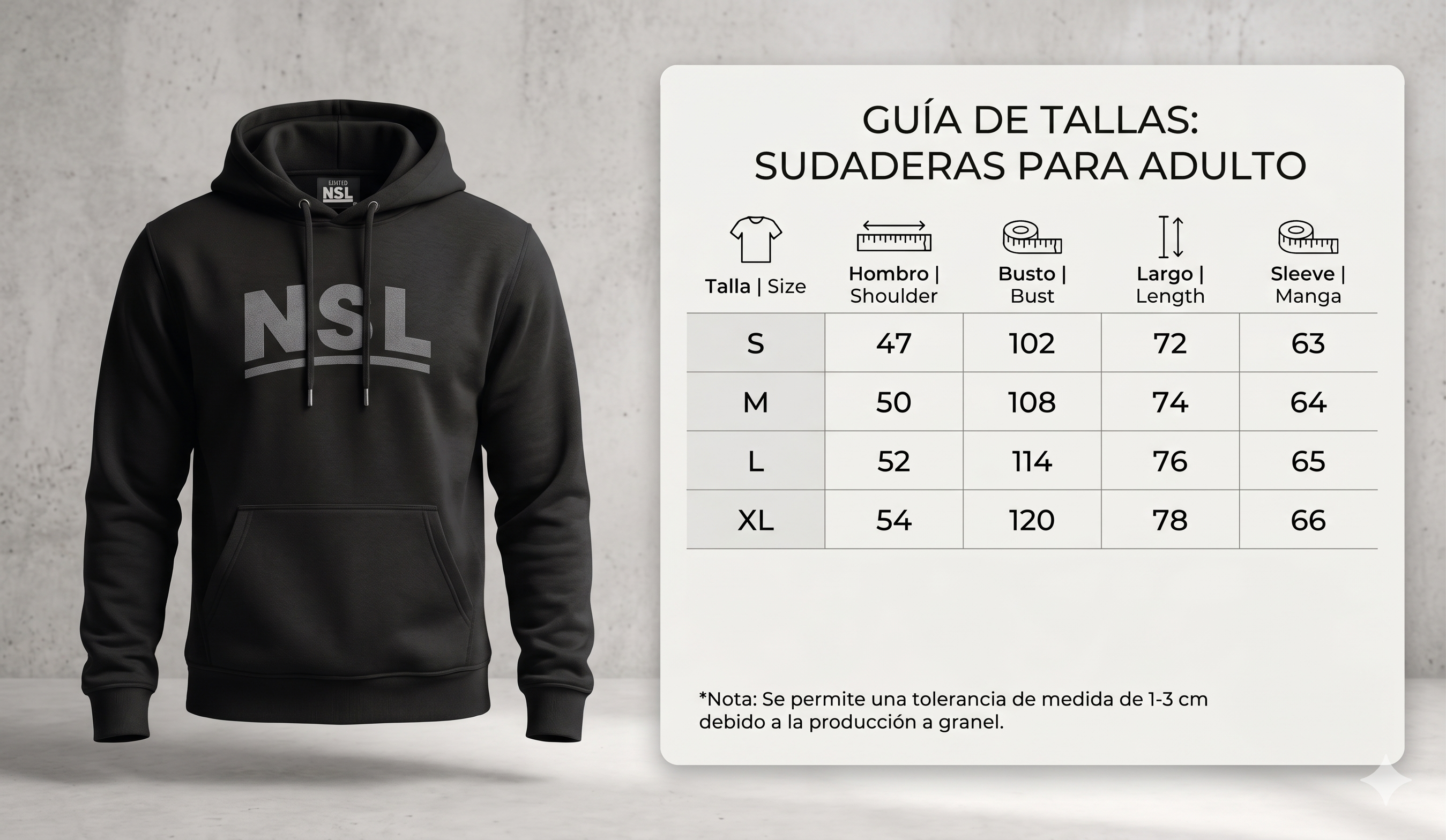 NSL Men's Heavyweight Hoodie - foto 6